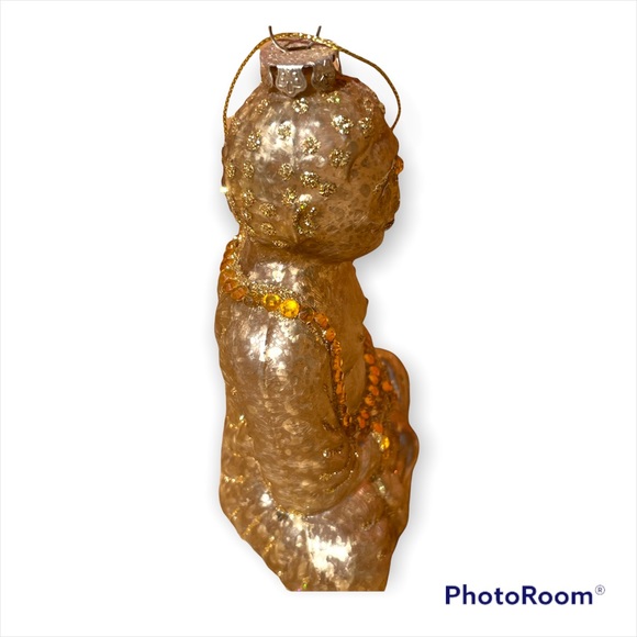 Thomas Glenn Gold Metallic Buddha Glass Christmas Ornament Classic Handmade - Picture 7 of 8